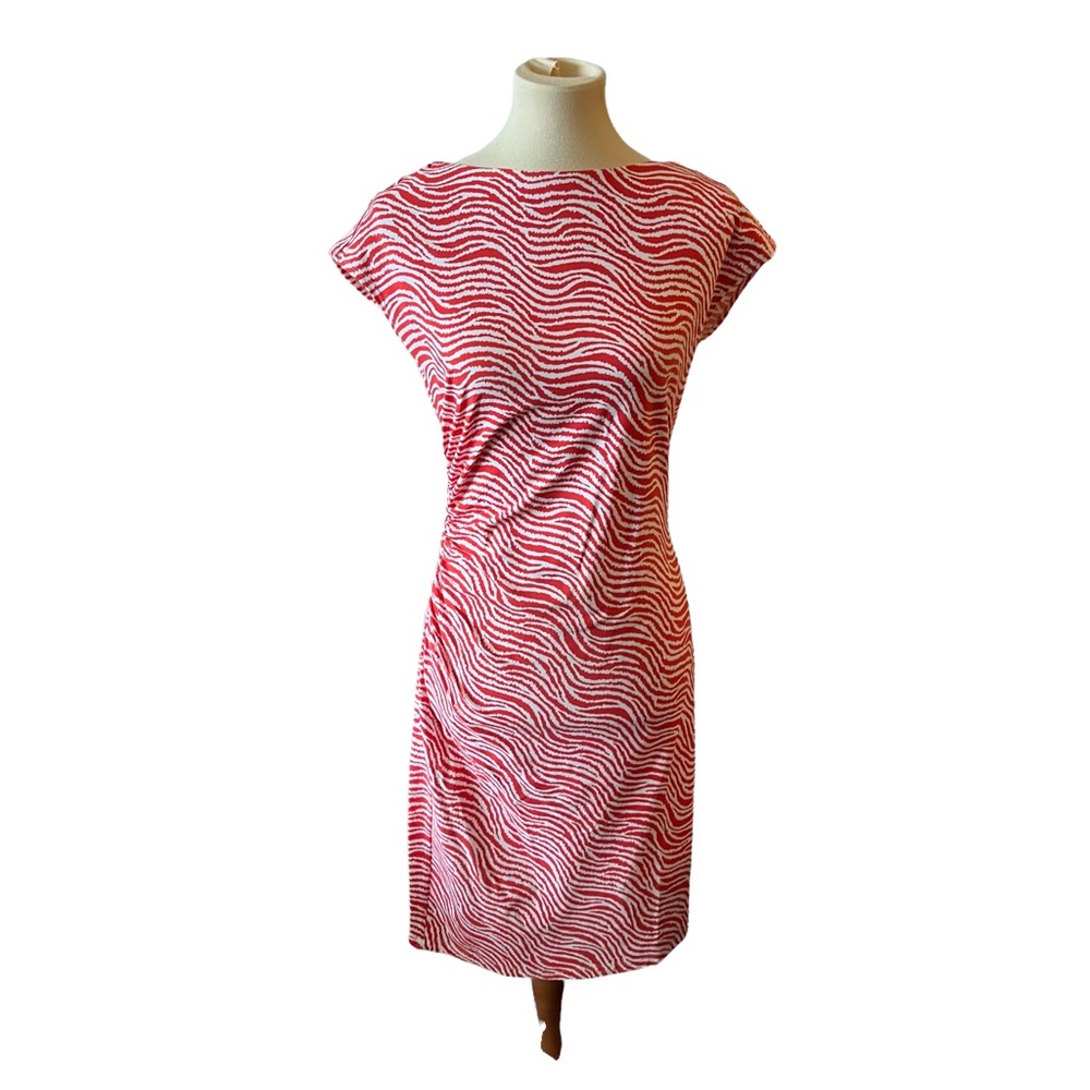 J. McLaughlin Orange Print Dress